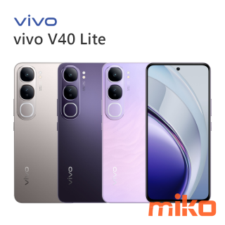 vivo V40 Lite AI柔光人像手機、80W極速閃充 主打AI柔光環與80W快充技術。柔光環支援多色溫切換，能提供360度全方位照明，燈光柔和度提升75倍，照明範圍更增大至原來的